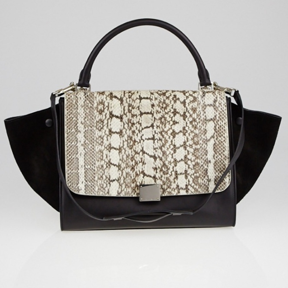 Celine Python Trapeze Bag